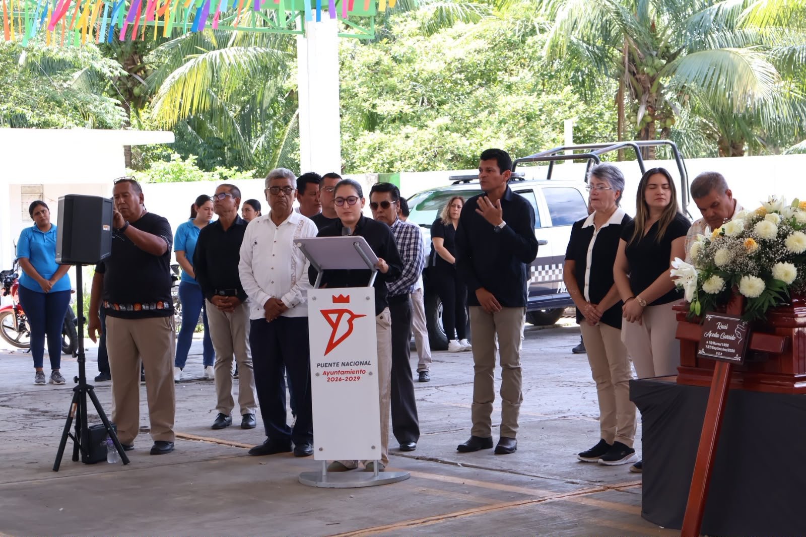 Puente Nacional despide con homenaje de cuerpo presente al exalcalde Raúl Acosta