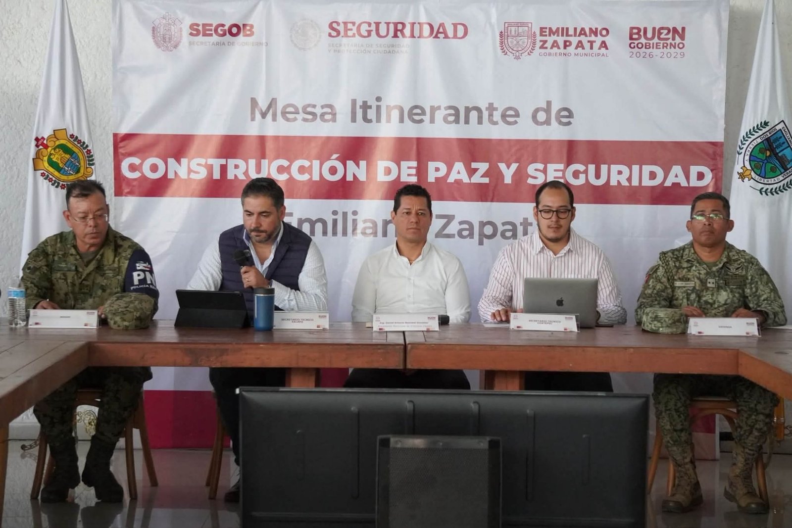 Encabeza Daniel Baizabal Mesa Regional de Seguridad en Emiliano Zapata