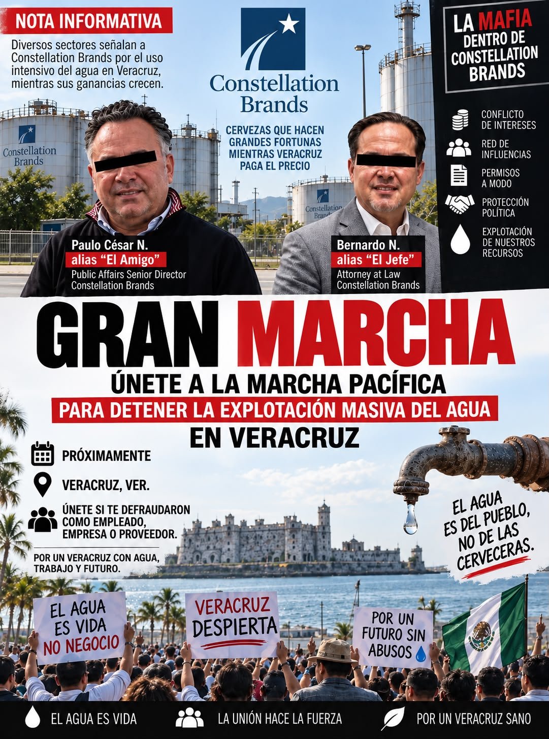 HABRÁ MARCHA DE PROTESTA CONTRA CONSTELLATION BRANDS