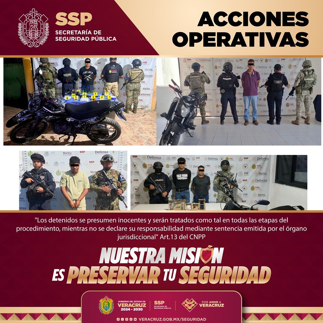 En operativos, aseguramiento de 300 dosis de sustancias ilícitas y recuperación de 16 vehículos