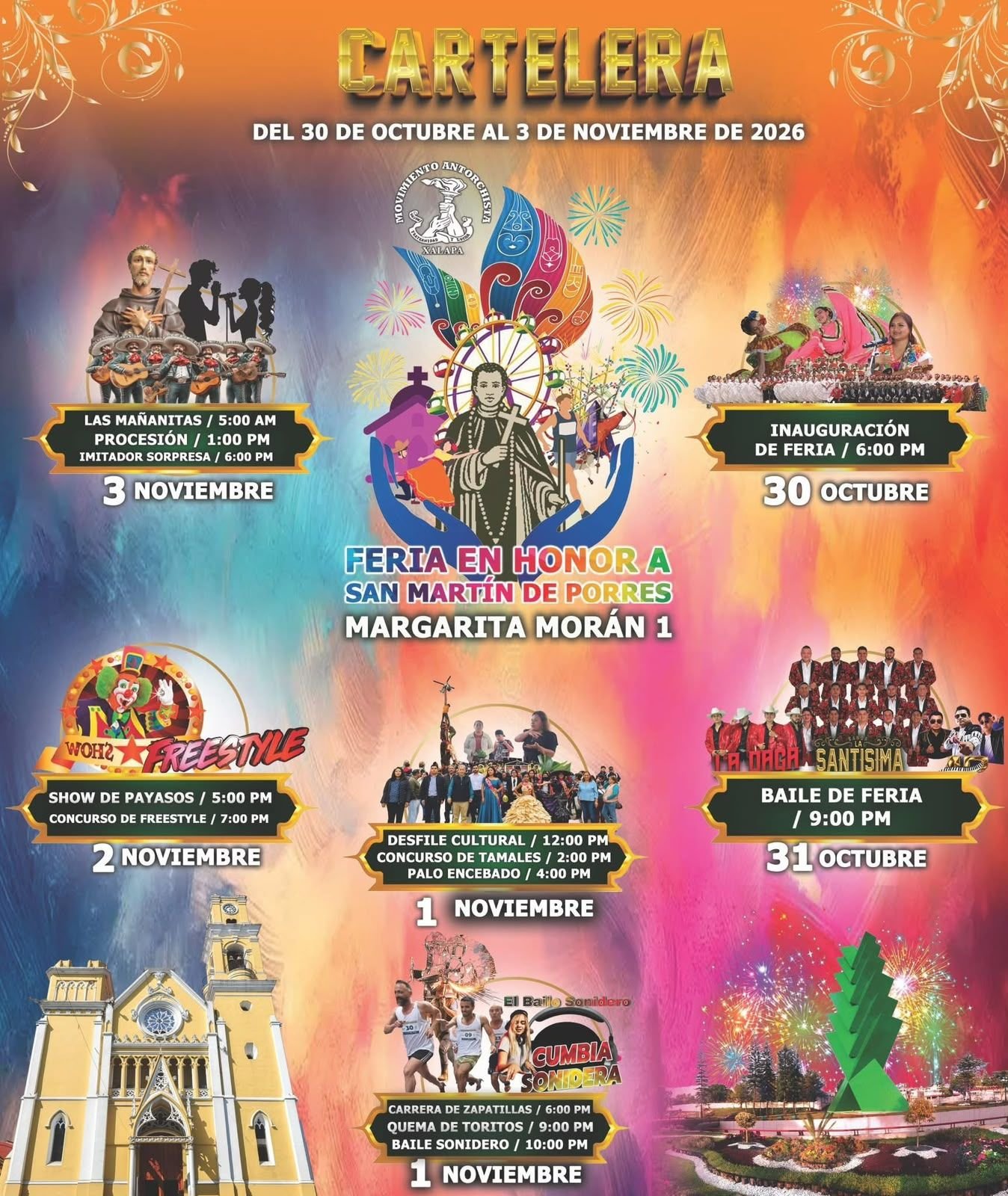 Invitan a Fiesta Patronal en honor a San Martín de Porres en colonia de Xalapa