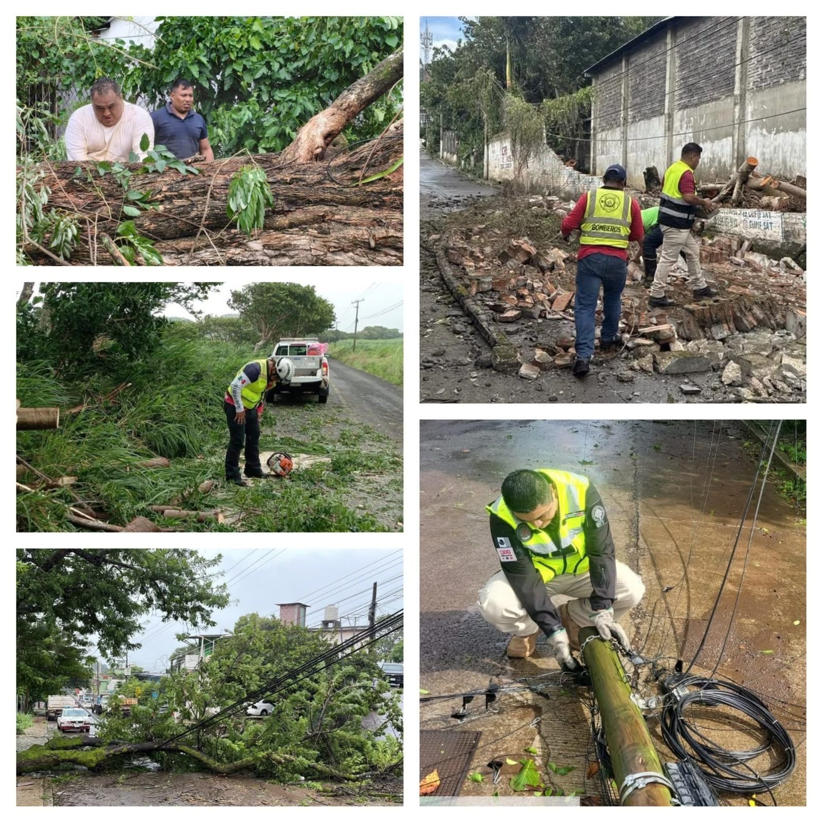 Frente Frío No. 2 deja daños en San Andrés Tuxtla; autoridades mantienen atención activa y situación bajo control.