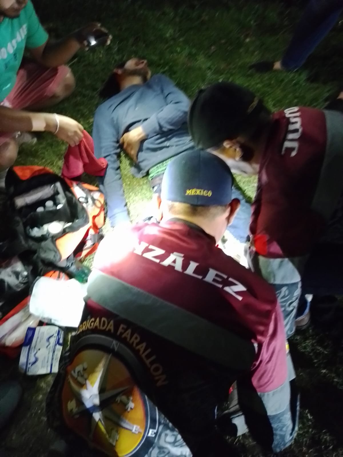 Aparatoso choque de motos en Palmas de Abajo deja 2 lesionados