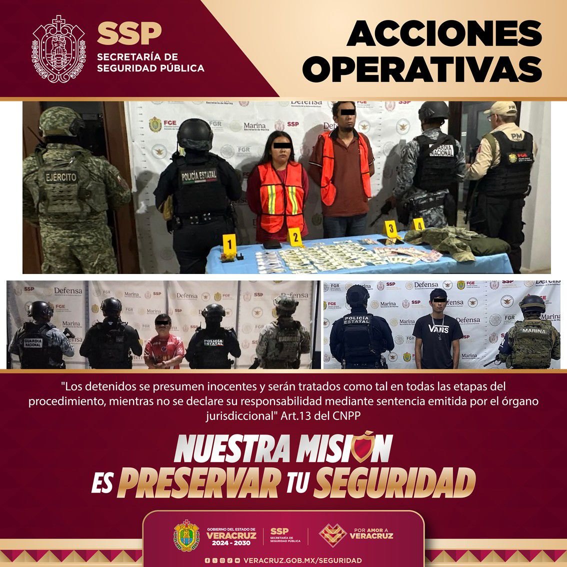 34 detenidos y 120 dosis de presuntas sustancias ilícitas decomisados en operativos coordinados
