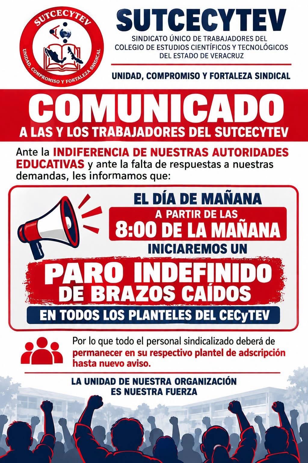 Por falta de solución a demandas salariales, Suitcecytev estalla en huelga