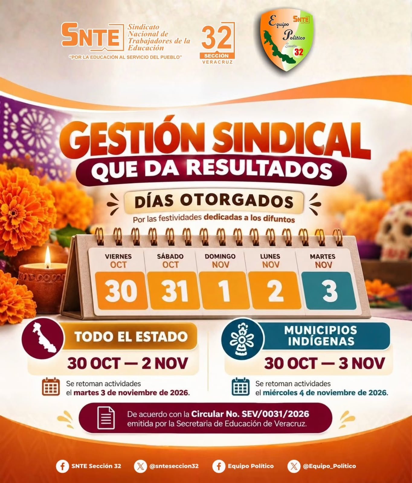 Anuncian Mega Puente por día de muertos