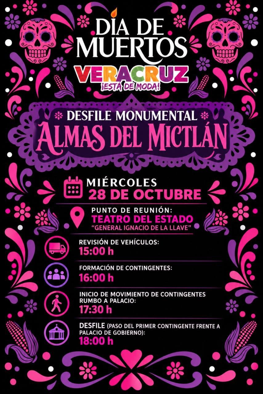 Este miércoles disfruta del Desfile Monumental Almas del Mictlán