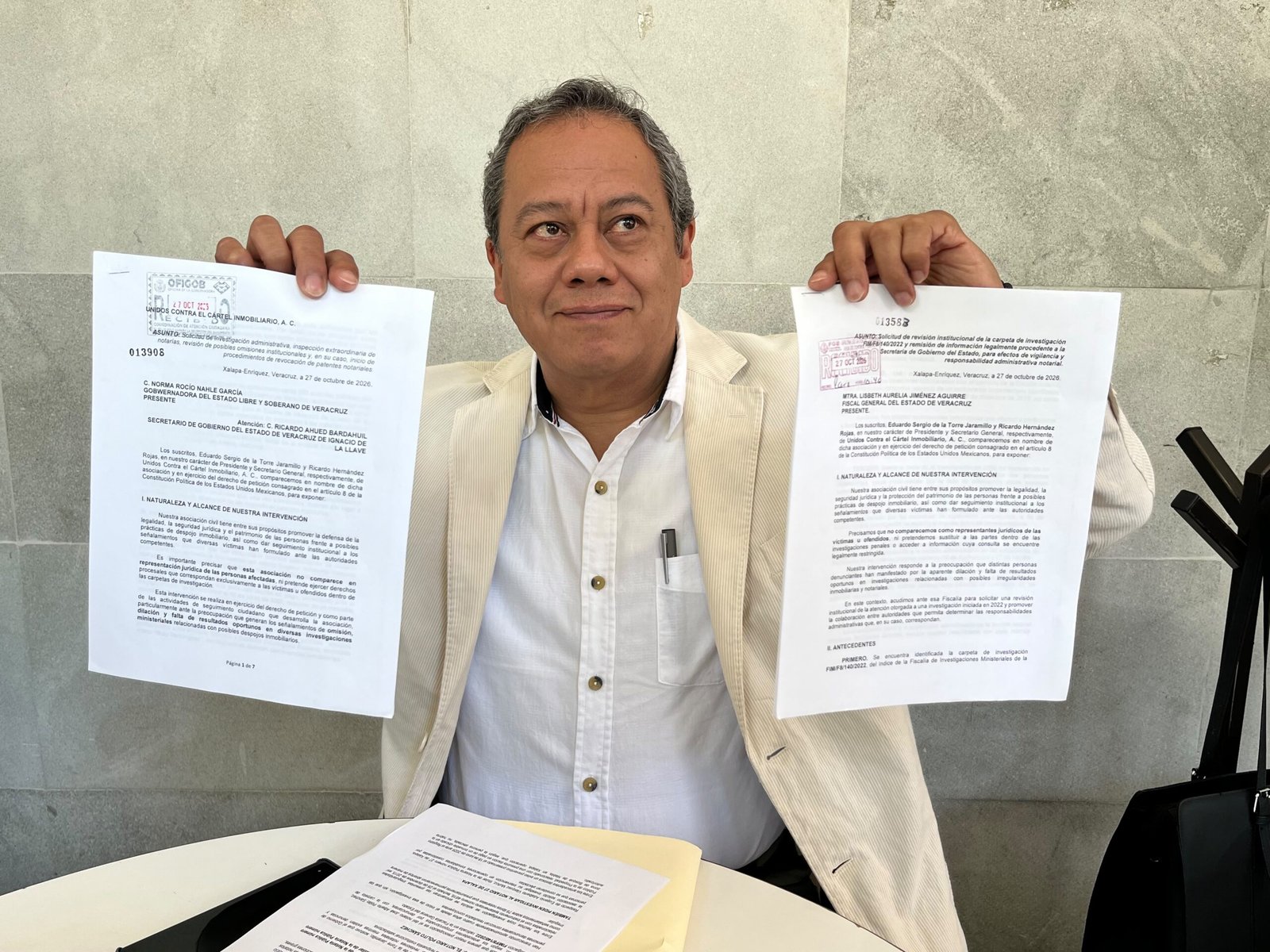 Piden retirar patentes a dos notarios de Veracruz por presuntos vínculos con el cártel inmobiliario
