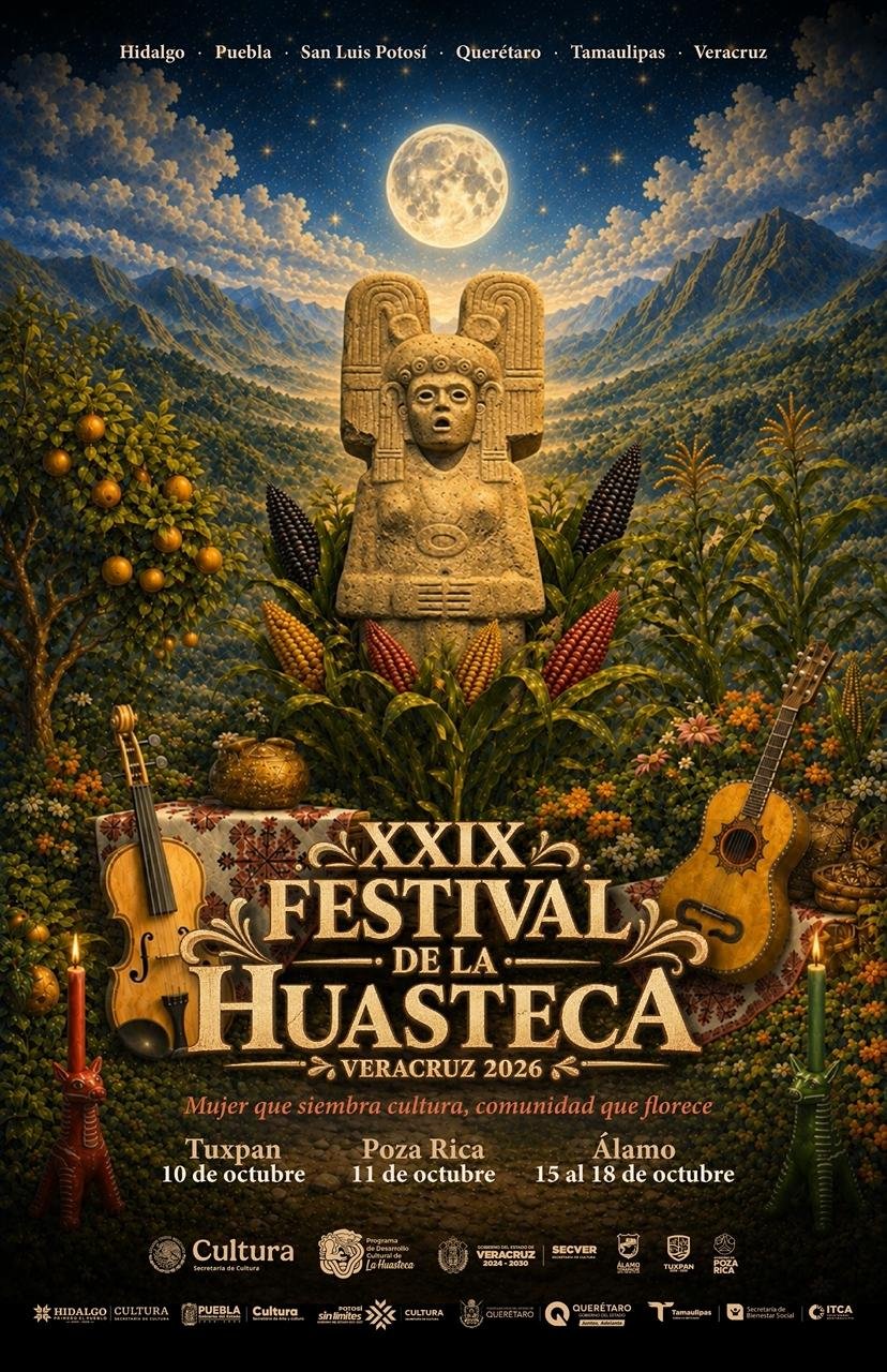 Veracruz reunirá la riqueza cultural de la Huasteca en Tuxpan, Poza Rica y Álamo