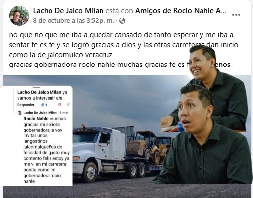 Jalcomulco: Beto Ixtla “se saluda con sombrero ajeno”: atribuye gestión en obra lograda por Video Viral
